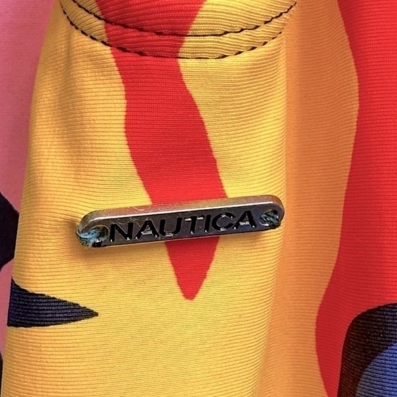 NWT Nautica Women’s Shirred One Piece Brightly Colored Swimsuit Size X-Small - Picture 9 of 16